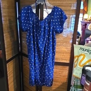 Old Navy Blue Polka Dot Mini Dress
